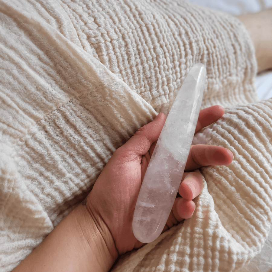 Clear Quartz Pleasure Wand - WAANDS™ Crystal Sex Toys