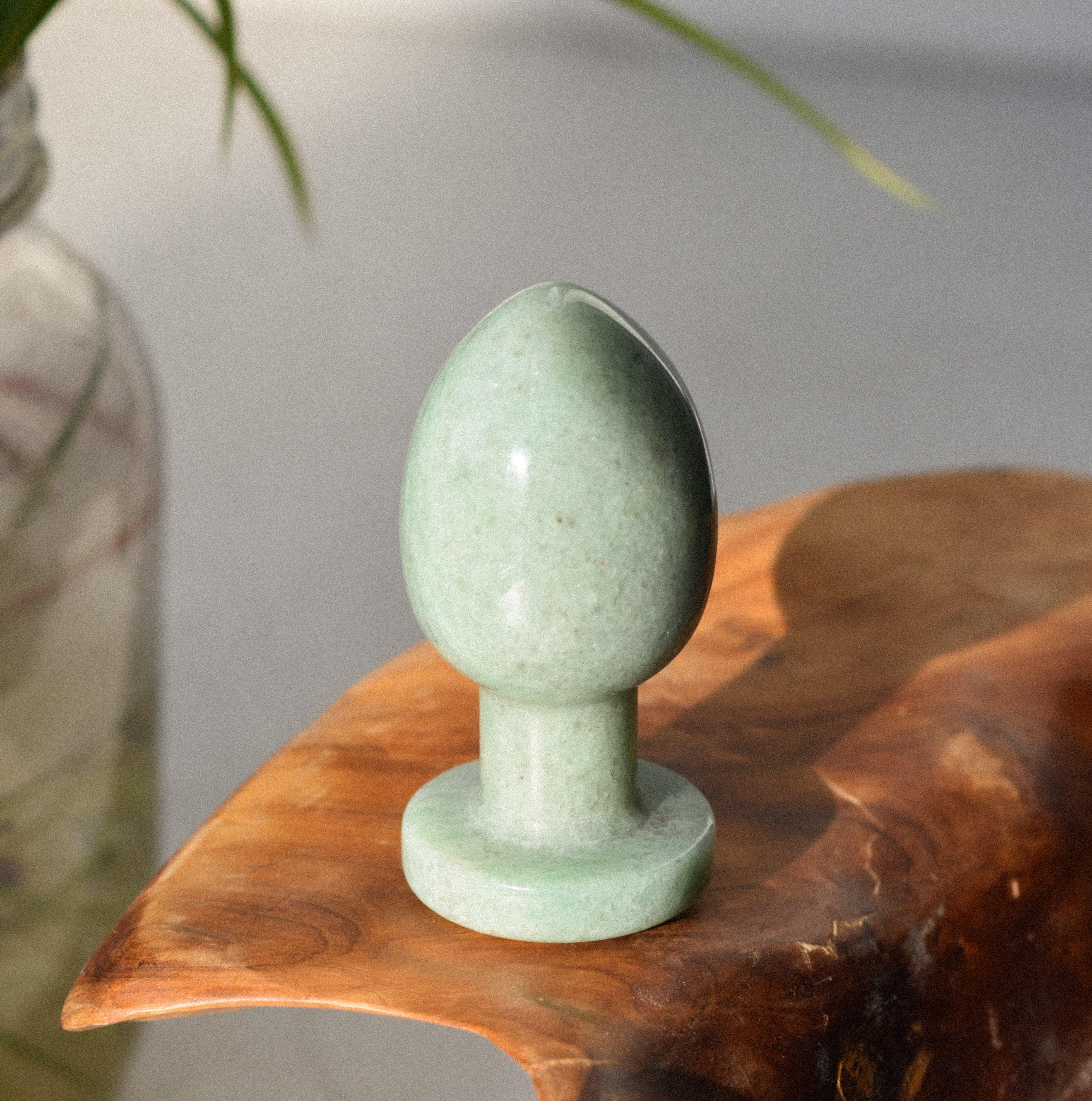 succulent butt plug Indian Jade Crystal Butt Plug