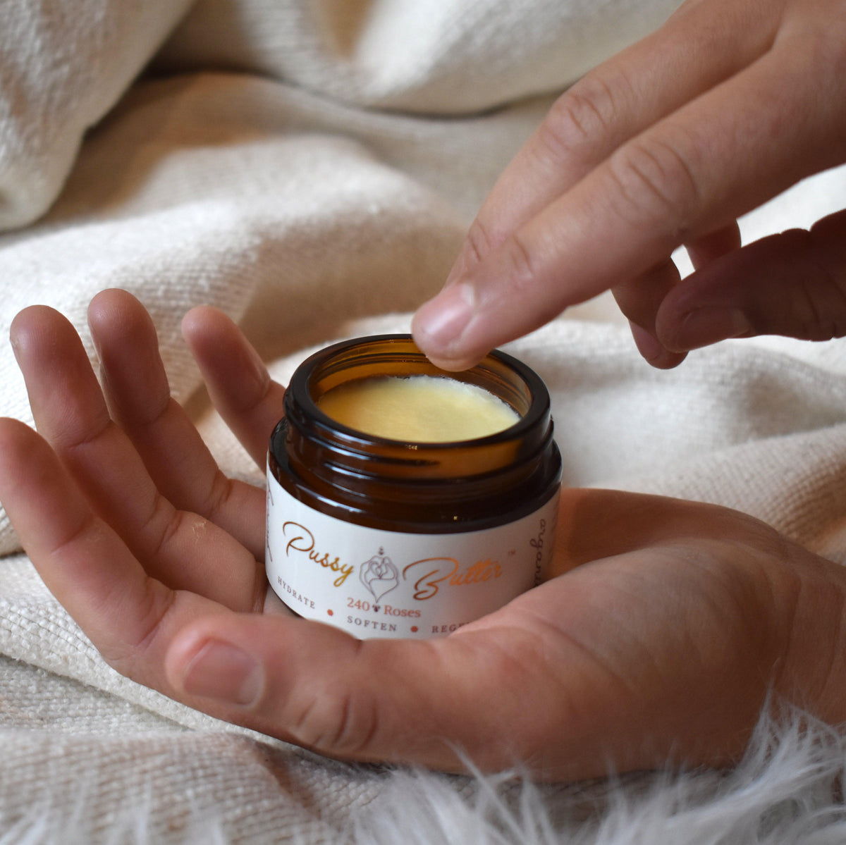 natural ingredients and natural oils in Pussy Butter™ Organic Rose Lubricant