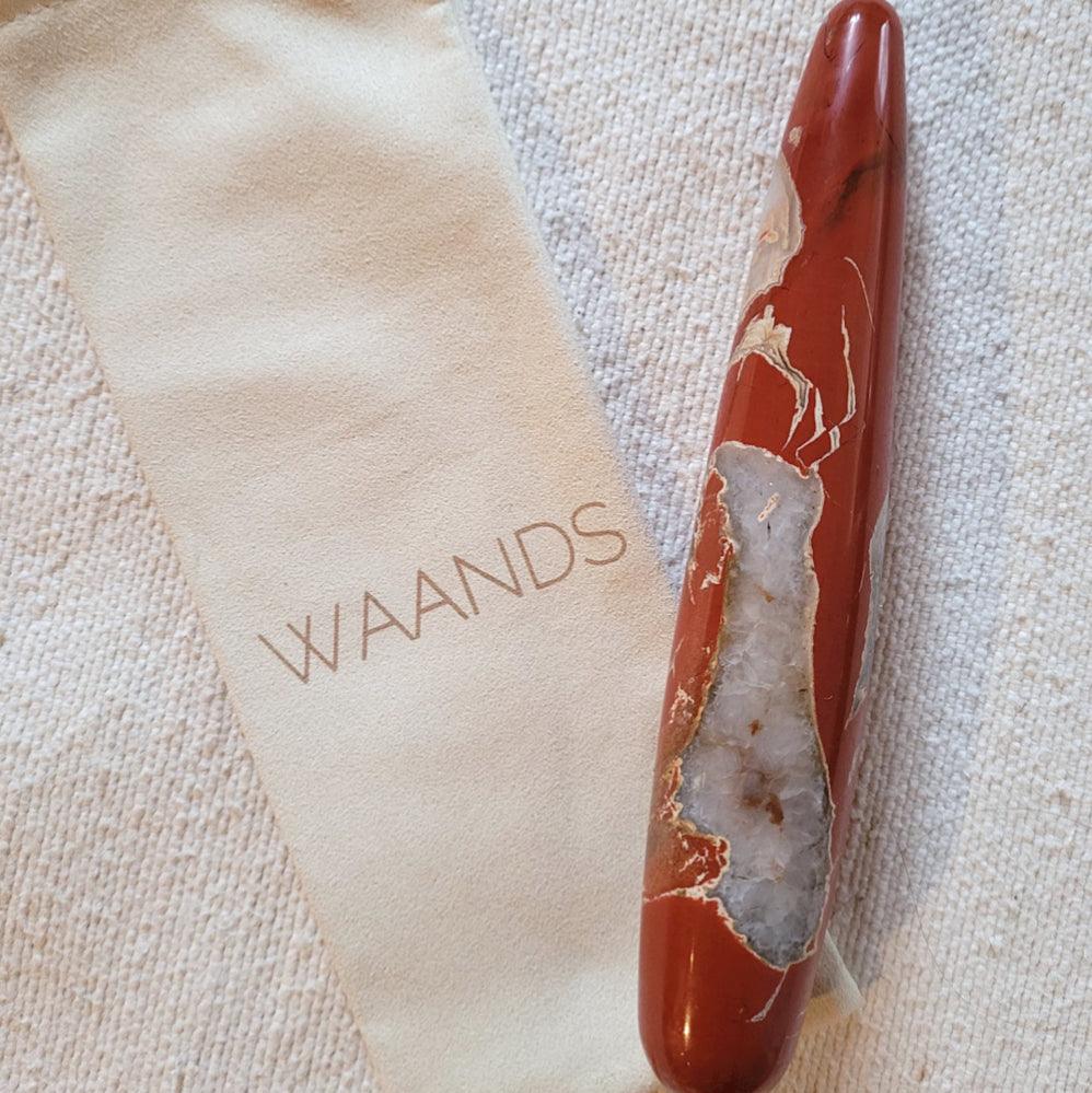 Red Jasper yoni wand