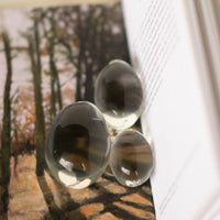 Clear glass yoni egg