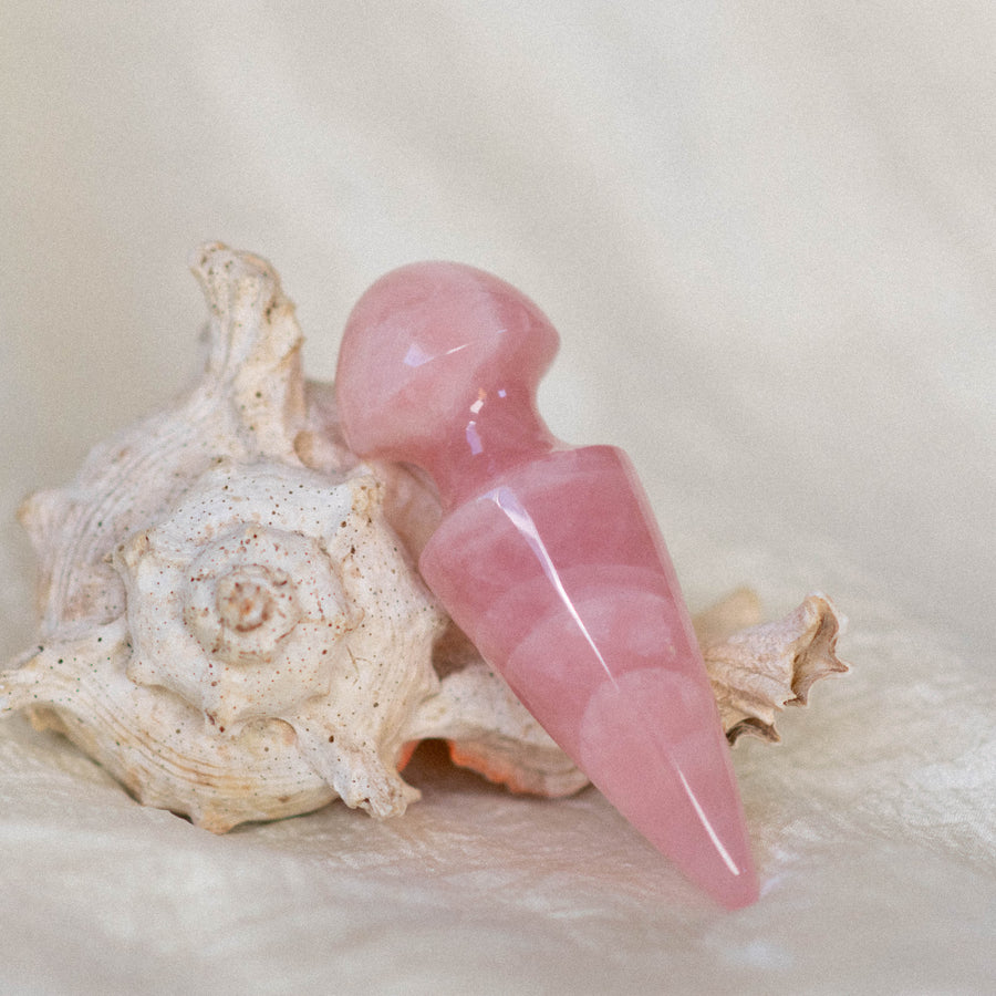 The Spire | Rose Quartz Crystal Butt Plug