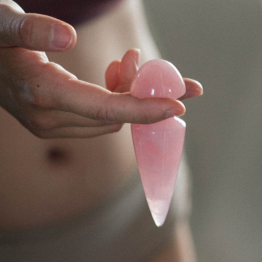 The Spire | Rose Quartz Crystal Butt Plug