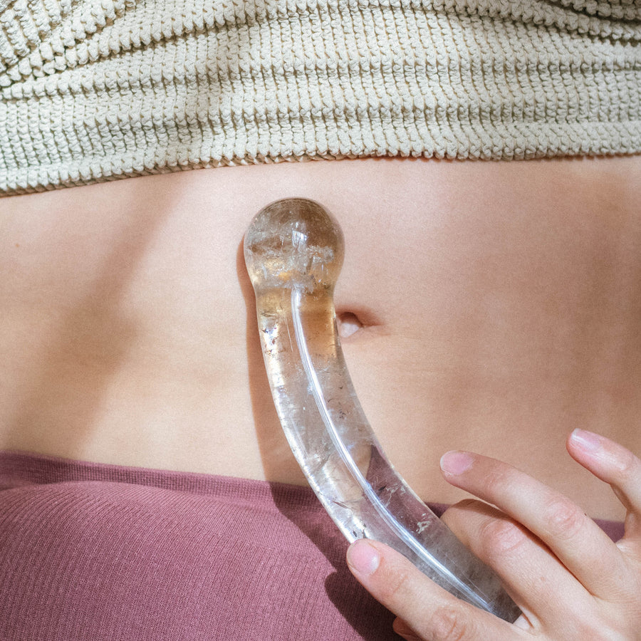 Amrita Wand® | Smoky Quartz Crystal Dildo