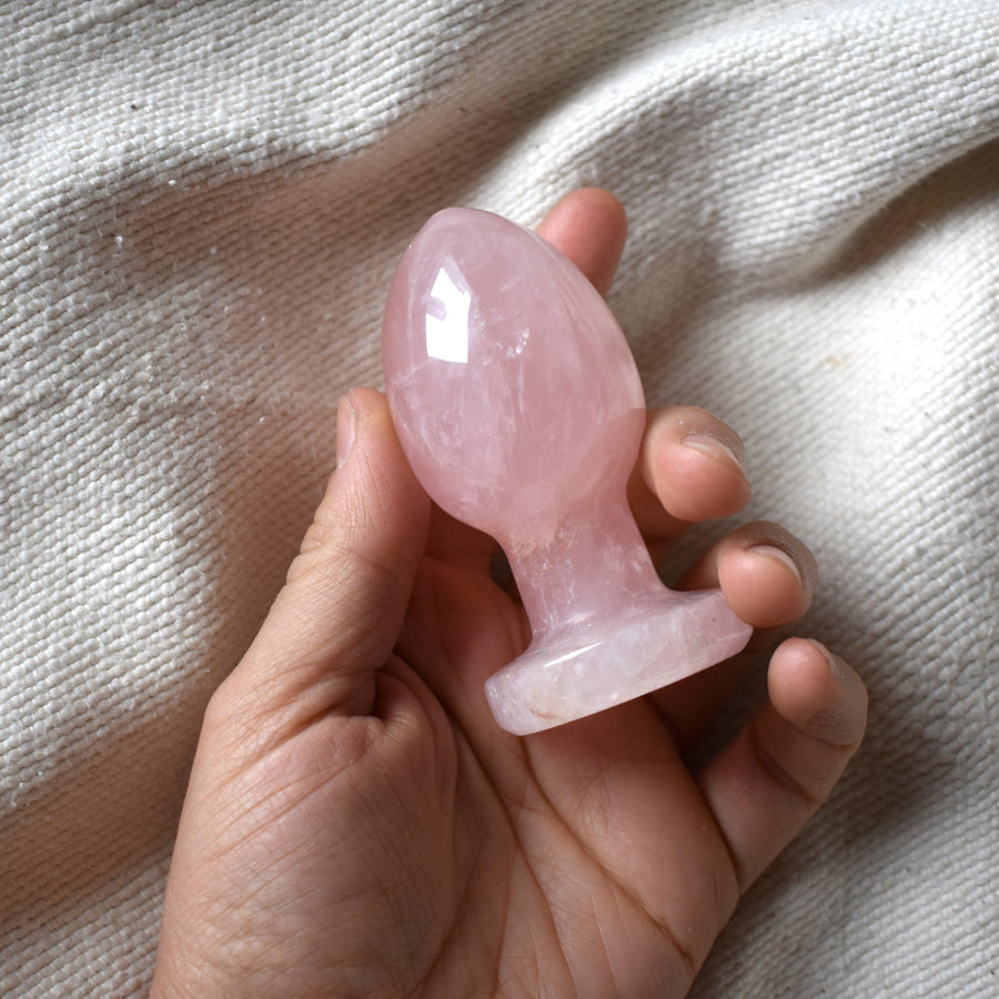 Rose Quartz Butt Plug (Imperfect) - WAANDS™ Crystal Sex Toys