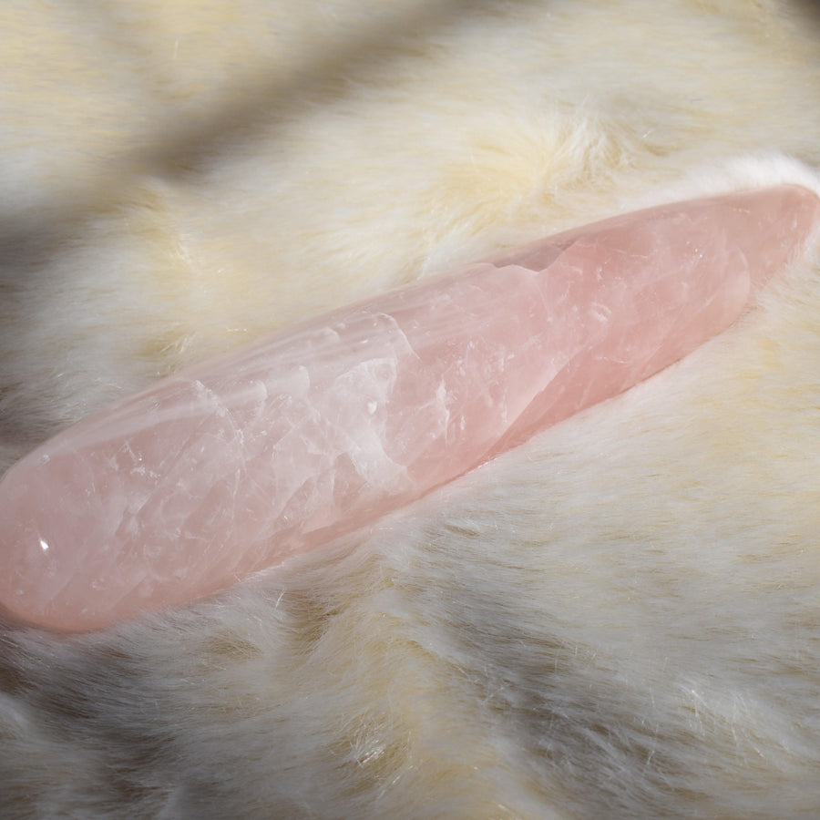 Rose Quartz Pleasure Wand (Imperfect) - WAANDS™ Crystal Sex Toys