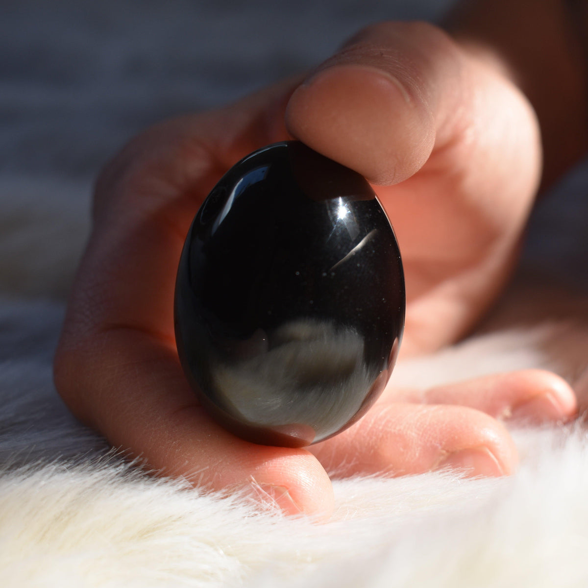 Black Obsidian Yoni Egg