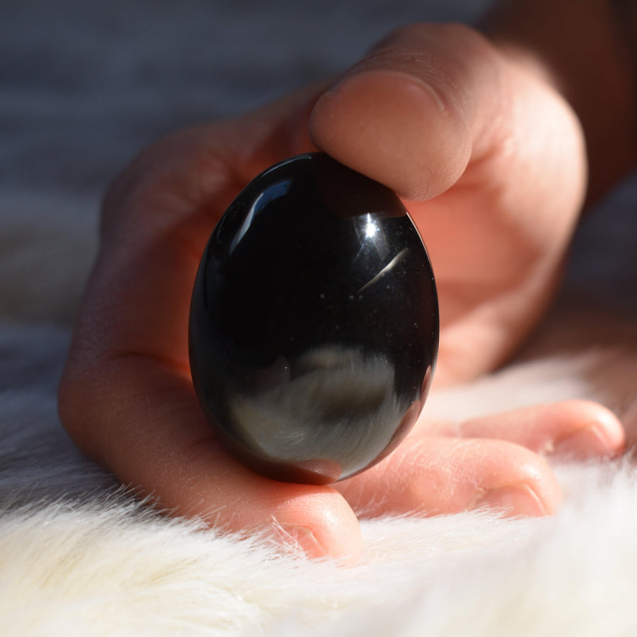 Black Obsidian Yoni Egg - WAANDS™ Crystal Sex Toys