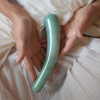Indian Jade G-Spot Wand made from natural stone