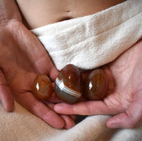 Carnelian crystal eggs