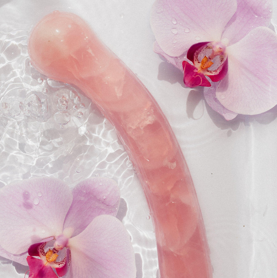 Rose Quartz Amrita Wand® - WAANDS™ Crystal Sex Toys