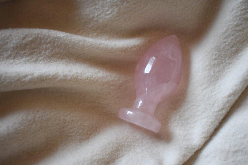 Rose Quartz Butt Plug
